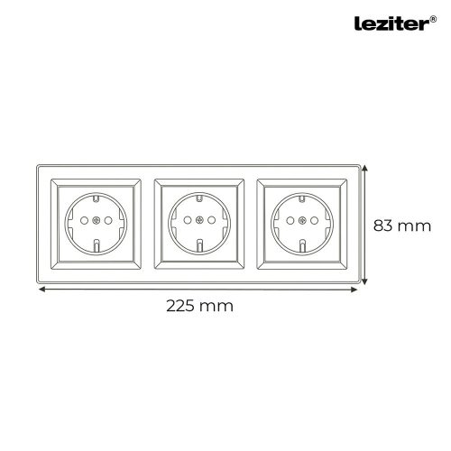 Nova III földelt dugalj  fehér kerettel
