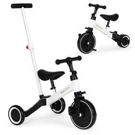 Háromkerekű tricikli tolókarral 2 az 1-ben