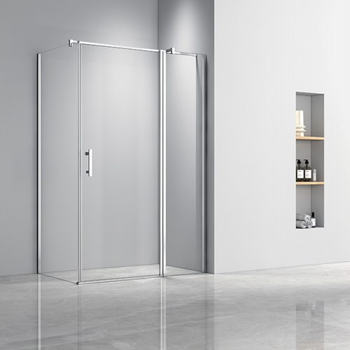 Simple 80x120 cm nyílóajtós aszimmetrikus zuhanykabin zuhanytálca nélkül