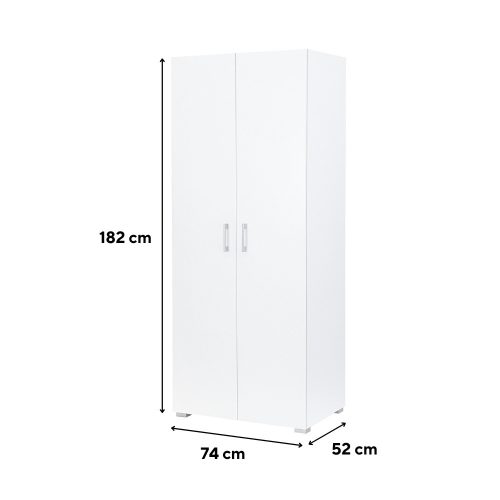 Family ruhásszekrény 74x182 cm fehér