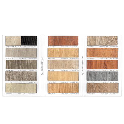 Leziter SPC padló színminta katalógus