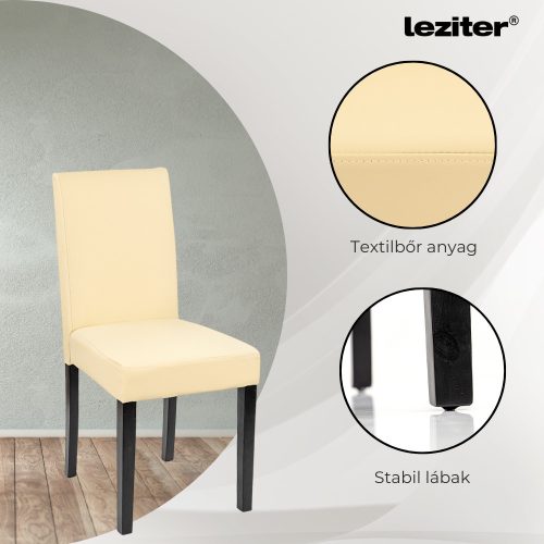 Mira 4+1 étkező garnitúra fehér-bézs