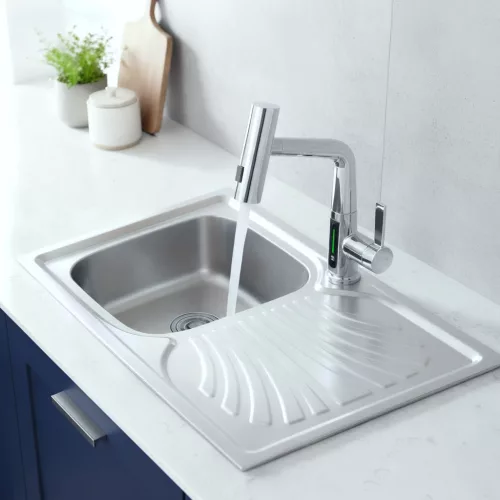 Boli szögletes egy medence + csepegtető rozsdamentes mosogató