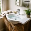 V75 szárnyas kerámia mosdó 75x48 cm