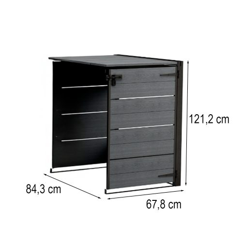 Hide away kültéri szemetes tároló - kiegészító elem 240 L