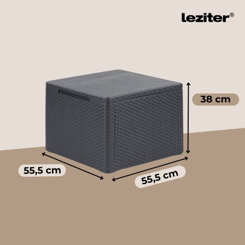 Claire 5 személyes kerti sarokgarnitúra párnatartós asztallal