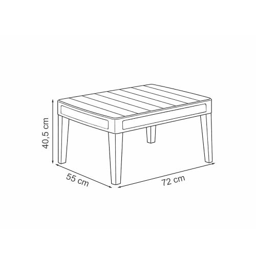 Atlas linea műanyag kertibútor szett párnával