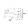 Scandi linea 2 személyes kerti kanapé