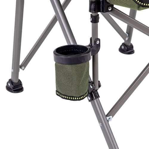 Leziter Comfort karfás horgász szék pohártartóval zöld