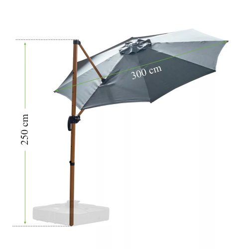 Roma D antracit kerti napernyő