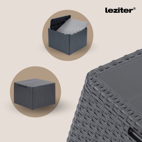 Claire VII 9 személyes sarokgarnitúra párnatartós asztallal