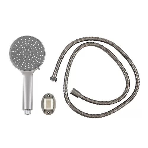 Lili 5 funkciós kézizuhany tömlővel tartóval szürke
