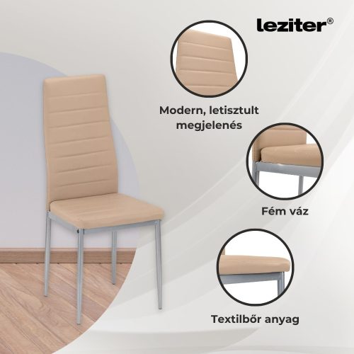 Mabel 4+1 étkező garnitúra bézs-szürke