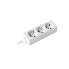   Commel elosztó, hosszabbító, 3-as, érintésvédelemmel, fehér, 10m, 16A, 3500W