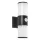 Adviti Dalia kültéri fali lámpa fém IP54 fekete 2xE27 mozgásérzékelővel