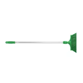   Igeax élelmiszeripari seprű, partvis, 28cm széles, 80cm nyéllel, billenő szemetes lapáthoz, zöld