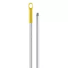 Igeax élelmiszeripari aluminium nyél menetes 150cm-es 25 mm átmérőjű, sárga