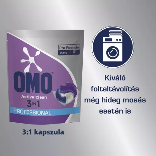 Omo Pro Formula Active Clean 3in1 Kapszula 80 db-os