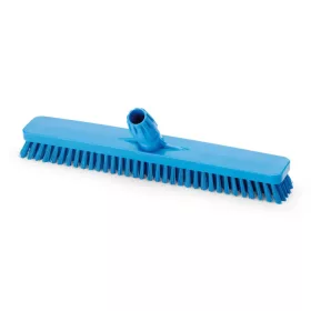   Igeax élelmiszeripari padlósúrolókefe 45cm széles, 0,75mm kemény sörtével, kék