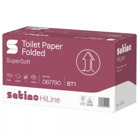   Satino Wepa HiLine hajtogatott toalettpapír cellulóz 2 réteg, 9,8x21cm, 30x300 lap