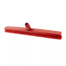   Igeax élelmiszeripari padlósúrolókefe rövid sörte 60cm széles, 0,5mm közepes sörtével, piros