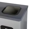EKO rozsdamentes horganyzott acél szelektív szemetes 3 részes 3x60L