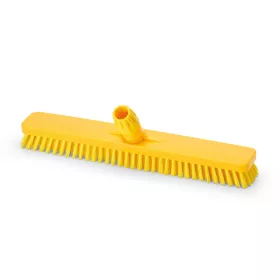   Igeax élelmiszeripari padlósúrolókefe 45cm széles, 0,75mm kemény sörtével, sárga