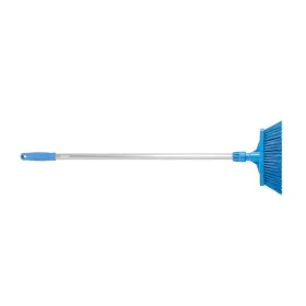   Igeax élelmiszeripari seprű, partvis, 28cm széles, 80cm nyéllel, billenő szemetes lapáthoz, kék