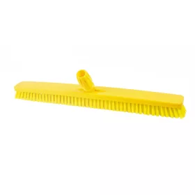   Igeax élelmiszeripari padlósúrolókefe rövid sörte 60cm széles, 0,5mm közepes sörtével, sárga