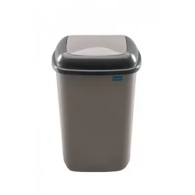 Plafor Quatro rugós  billenőfedeles szemetes 28L Mocca