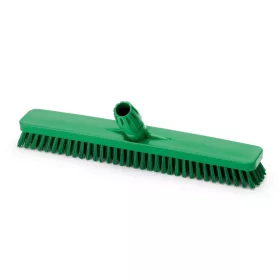   Igeax élelmiszeripari padlósúrolókefe 45cm széles, 0,75mm kemény sörtével, zöld