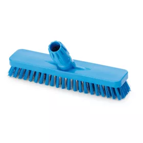   Igeax élelmiszeripari padlósúrolókefe 30cm széles, 0,75mm kemény sörtével, kék
