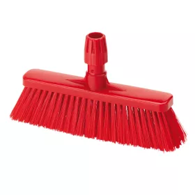   Igeax élelmiszeripari rövid seprű, partvis fej, 0,3mm puha sörtével, piros