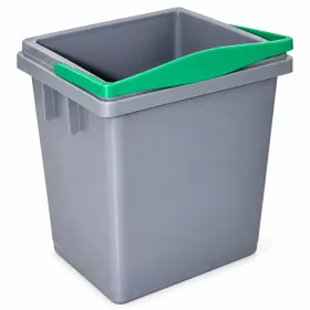 Filmop 4 literes szürke vödör zöld fogantyúval