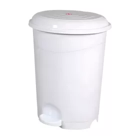   Planet Pedálos szemetes kuka, műanyag, LUXURY fehér, kivehető kosárral, 22L NO4