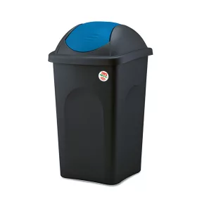   Multipat billenőfedeles szemetes kuka, műanyag, kék billenő fedővel, 60L