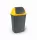 Planet Billenőfedeles szemetes kuka, butterfly, műanyag, antracit-sárga, 50 L