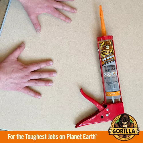 Gorilla GRAB CRYSTAL CLEAR Kristálytiszta Építési ragasztó extra erős 270ml