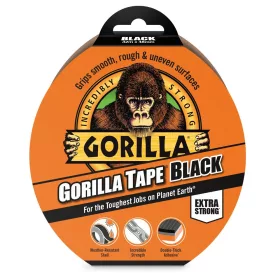   Gorilla Tape Black 32m x 48mm Fekete Extra Erős Ragasztószalag