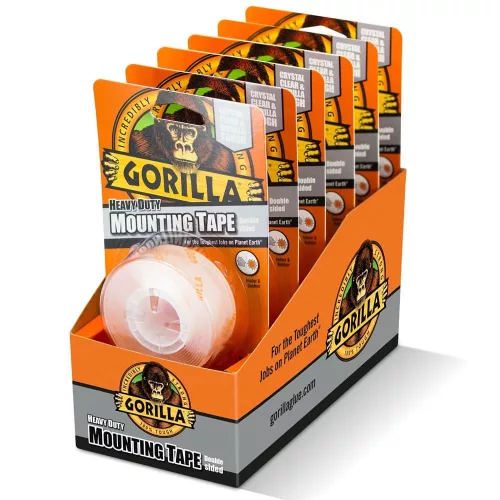 Gorilla Mounting Tape Kristálytiszta Kétoldalas Ragasztószalag 2,54cm x 1,52m