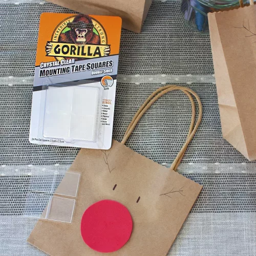 Gorilla Mounting Clear Tape Squares Kristálytiszta Kétoldalas Ragasztószalag 2,5cm-es négyzetek 24db/csomag