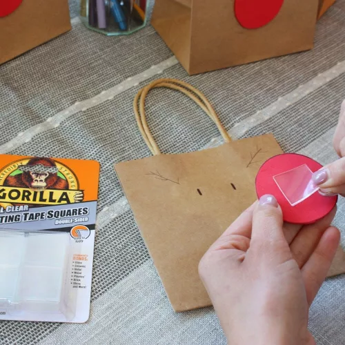 Gorilla Mounting Clear Tape Squares Kristálytiszta Kétoldalas Ragasztószalag 2,5cm-es négyzetek 24db/csomag