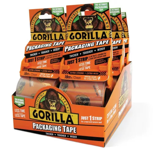 Gorilla Packaging Tape Extra Erős Csomagolószalag Adagolóval 18m x 72mm 
