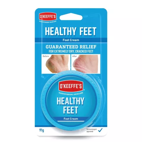OKeeffes Healthy Feet hidratáló lábkrém száraz, repedezett sarkakra – tégelyes, 91 g