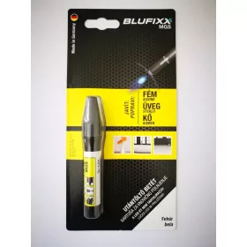   Blufixx MGS fényre megkeményedő javító fehér gél patron 5g - fém,üveg és kő anyagokhoz