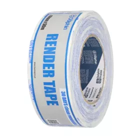   Blue Dolphin RENDER kültéri szövetes vakolószalag érdes felületekre – UV-álló 30 napig, 48 mm × 50 m