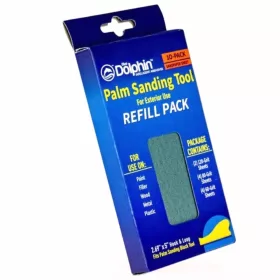   Blue Dolphin kézi tépőzáras csiszolólap szett, 10 db-os, téglalap, 70x125 mm