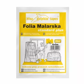   Blue Dolphin Lépésálló Takarófólia 15 mikron – 4 m × 5 m