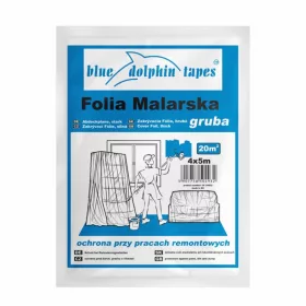 Blue Dolphin Vastag Takarófólia 30 mikron – 4 m × 5 m