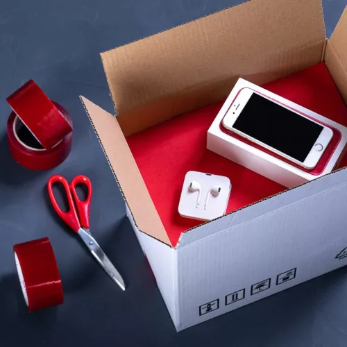 VOID Biztonsági Plombáló Ragasztószalag 50mm × 50m Piros